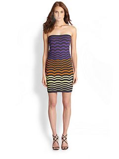 M Missoni Colorblock Zigzag Print Tube Dress/Skirt  