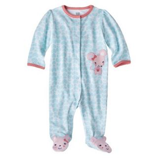 Just One YouMade by Carters Newborn Girls Mouse Sleep N Play   Light Blue 9 M