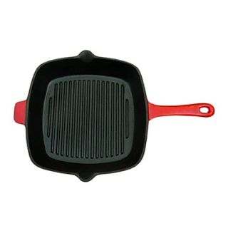 Cast Iron Grill Pan with Handle, Dia 25cm x H5cm