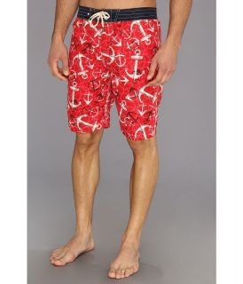 Sperry Top Sider Holding Steady E Boardshort w/ Liner Mens Swimwear (Red)