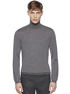 Gucci Fine Wool Knit Turtleneck Sweater   Medium Grey