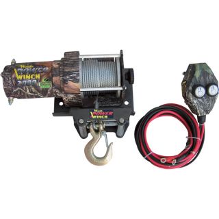 Camouflage ATV Winch   2000 Lb. Capacity, Real Tree New Break Up Pattern