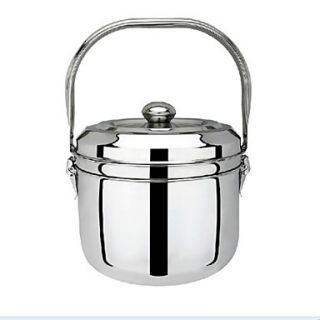 7 QT Stainless Steel Soup Pot with Cover, W24cm x L15cm x H24cm