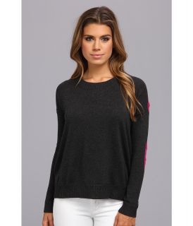 Central Park West Rimini Pullover With Sheer Sweater Womens Sweater (Gray)