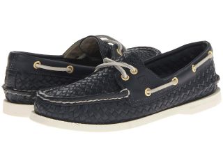 Sperry Top Sider A/O 2 Eye Womens Slip on Shoes (Navy)