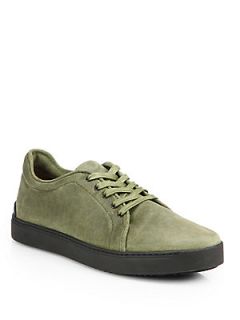 Rag & Bone Kent Suede Lace Up Sneakers   Army Green  Rag & Bone Shoes