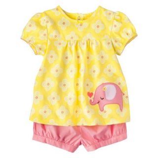 Just One YouMade by Carters Girls 2 Piece Set   Pink/Yellow 3 M
