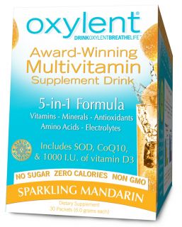 Oxylent   Oxygenating Multivitamin Drink Sparkling Mandarin   30 Packet(s)