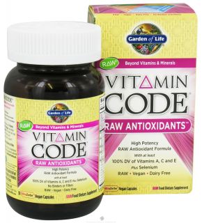 Garden of Life   Vitamin Code Raw Antioxidants   30 Vegetarian Capsules