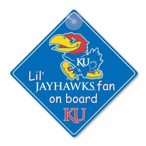 Kansas Jayhawks Lil Fan On Board Sign