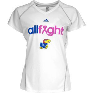 Kansas Jayhawks adidas NCAA Womens All Fight Climalite T Shirt