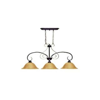 Marquis Lighting 2 Light Ceiling Old English Bronze Incandescent Chandelier CLI QU8623 OEB 122