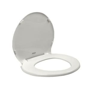 American Standard Champion Slow Close Round Front Toilet Seat with Cover in White 5330.010.020