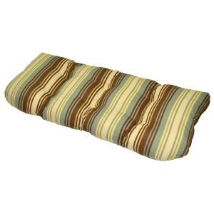 Plantation Patterns Lisbon Stripe Tufted Outdoor Bench Cushion DISCONTINUED 7426 01221300