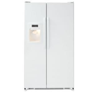 GE 25.3 cu. ft. Side by Side Refrigerator in White GSH25JGDWW
