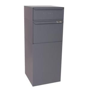 dVault Locking Curbside Mail and Package Delivery Vault Mailboxes in Gray DVCS0015 2