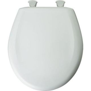 BEMIS Slow Close Round Closed Front Toilet Seat in White 201SLOW 000
