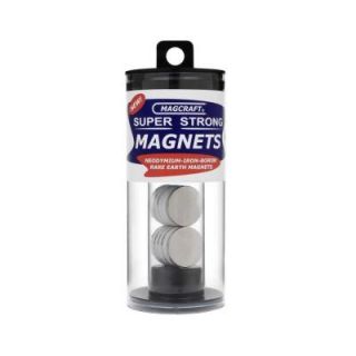 Magcraft Rare Earth 3/4 in. x 1/16 in. Disc Magnet (10 Pack) NSN0683