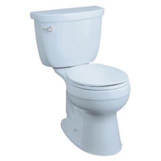 KOHLER Cimarron Comfort Height 2 Piece 1.6 GPF Round Front Toilet in Skylight DISCONTINUED K 3497 6