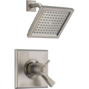 Delta Dryden 1 Handle 1 Spray Shower Faucet Trim Kit Only in Stainless (Valve Not Included) T17T251 SS