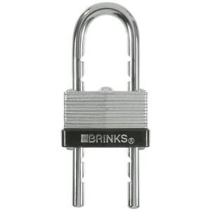 Brinks Home Security 1 9/16 in. (40 mm) Laminated Steel Warded Lock with Adjustable Shackle 172 40061