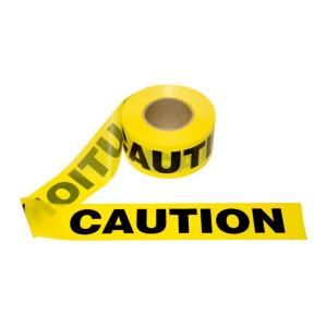 Cordova 3 in. X 1000 ft. Yellow Caution Barricade Tape HDT20101