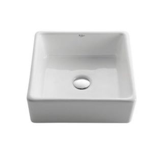 KRAUS Vessel Sink in White KCV 120