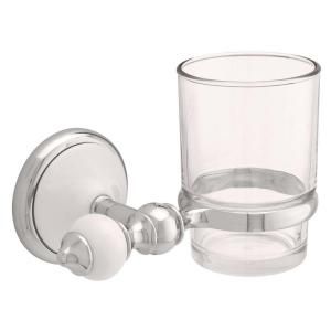 Decor Bathware Alexandria Wall Mounted Toothbrush and Tumbler Holder in Polished Chrome 62314CC