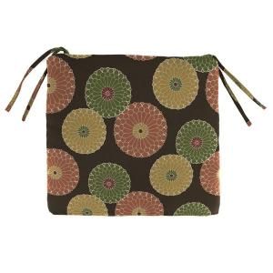 Home Decorators Collection Springdale Chocolate Square Outdoor Chair Cushion DISCONTINUED 1572820840