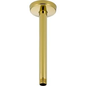 Delta 9 in. Ceiling Mount Shower Arm and Flange in Polished Brass U4999 PB