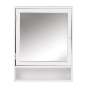 Home Decorators Collection Austell 22 in. W Wall Cabinet with Mirror in White 1939700410