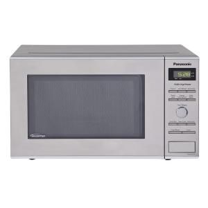 Panasonic Compact 0.8 cu. ft. Countertop Microwave 950 Watt in Stainless Steel Front and Silver Body DISCONTINUED NN SD372S