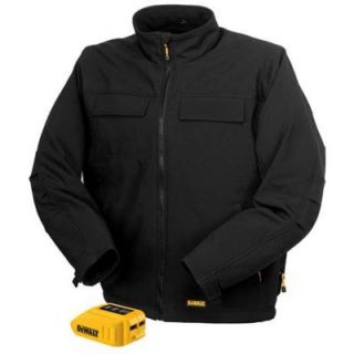 Size Medium 20 Volt/12 Volt Max Black Heated Jacket with Adaptor DCHJ060B M