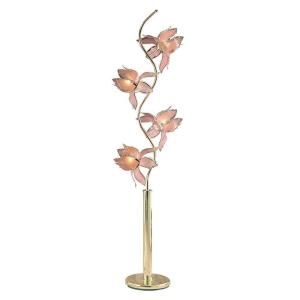 ORE International 73 in. Pink and Gold Floor Lamp K9334G