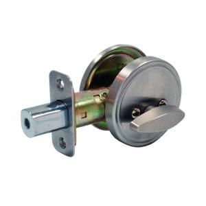 Faultless Single Sided Stainless Steel Deadbolt with Outside Plate D266 F