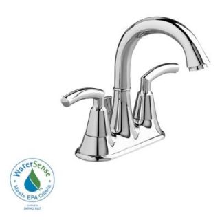 American Standard Tropic 4 in. 2 Handle High Arc Bathroom Faucet in Polished Chrome with Speed Connect Pop Up Drain 7038.201.002