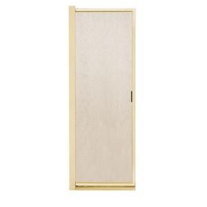 MAAX Progressive 31 1/2 in. to 33 1/2 in. W Swing Open Shower Door in Polished Brass with Rain Glass DISCONTINUED 104145 970 085 000