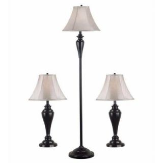 Kenroy Home Kylie 2 Table and 1 Floor Bronze Lamp Set 80006BRZ