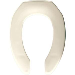Church STA TITE Elongated Open Front Toilet Seat in Biscuit 295CT 346