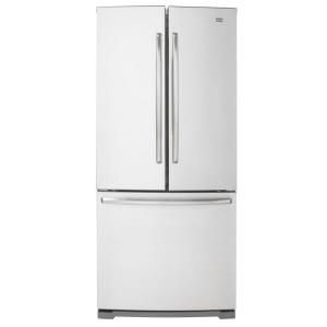 Maytag 30 in. W 19.6 cu. ft. French Door Refrigerator in Monochromatic Stainless Steel MFF2055YEM