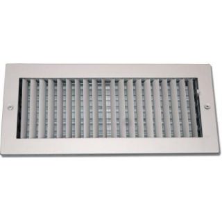 SPEEDI GRILLE 8 in. x 14 in. Soft White Steel Ceiling or Wall Register with Adjustable Single Deflection Diffuser SG 814 ASD