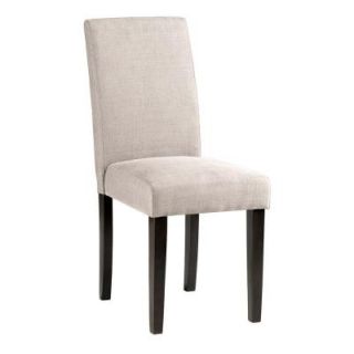 Home Decorators Collection Parsons Gray Faux Linen Chair 0144300280