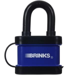 Brinks Home Security Weather Resistant Cut Defense Laminated Steel Lock 472 40051