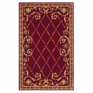 Home Decorators Collection Palisade Burgundy 4 ft. x 6 ft. Area Rug 8775705150