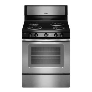 Whirlpool 4.8 cu. ft. Electric Range with Self Cleaning Oven in Stainless Steel WFC340S0AS