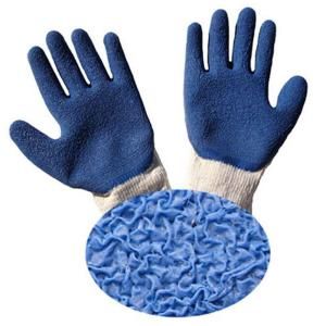 G & F Rubber Coated Blue Large Gloves Dozen 1511L DZ