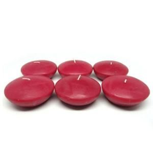 Zest Candle 3 in. Red Floating Candles (Box of 12) CFZ 052