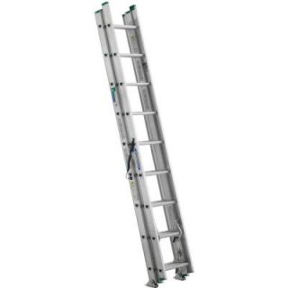 Werner 24 ft. Aluminum 3 Section Compact Extension Ladder with 225 lb. Load Capacity Type II Duty Rating D1224 3