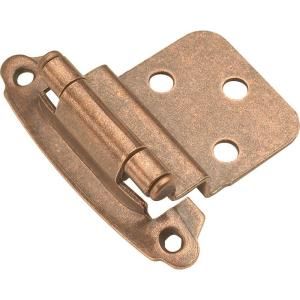 Hickory Hardware Antique Copper Self Closing Hinge (2 Pack) P243 AC