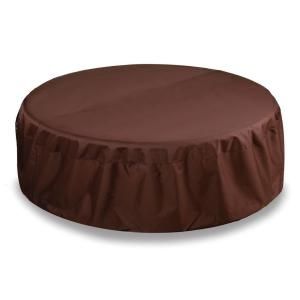 Two Dogs Designs 80 in. Fire Pit Cover, Chocolate Brown DISCONTINUED 02876